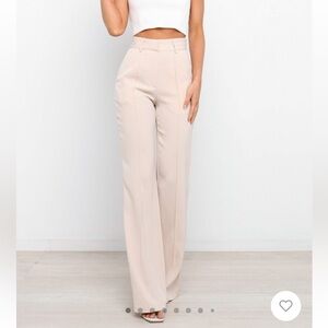 Burland high waisted beige trousers